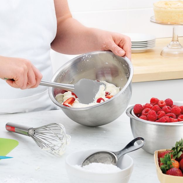 Flex-Core® SS Handled Spatula-Cayenne