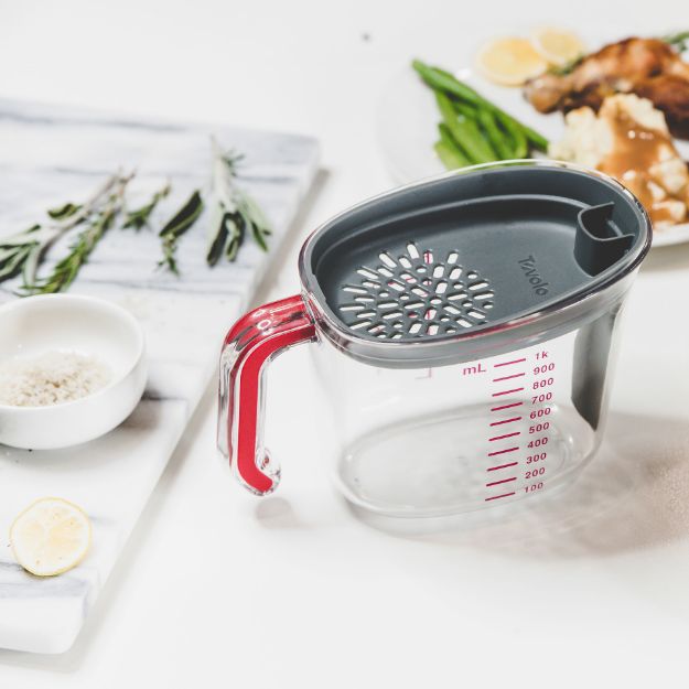 Gravy Strainer & Fat Separator (4-Cup Capacity)-Charcoal