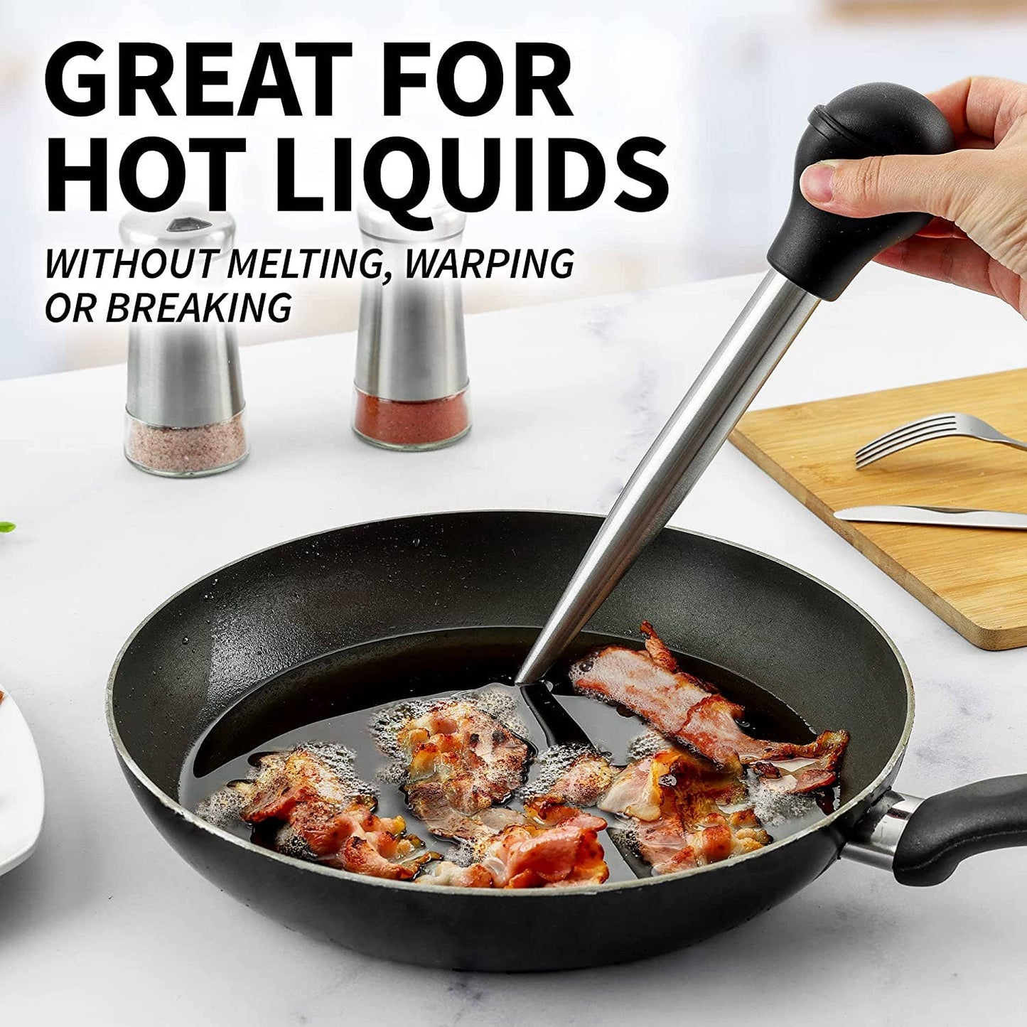 Zulay Kitchen Stainless Steel Turkey Baster for Cooking
