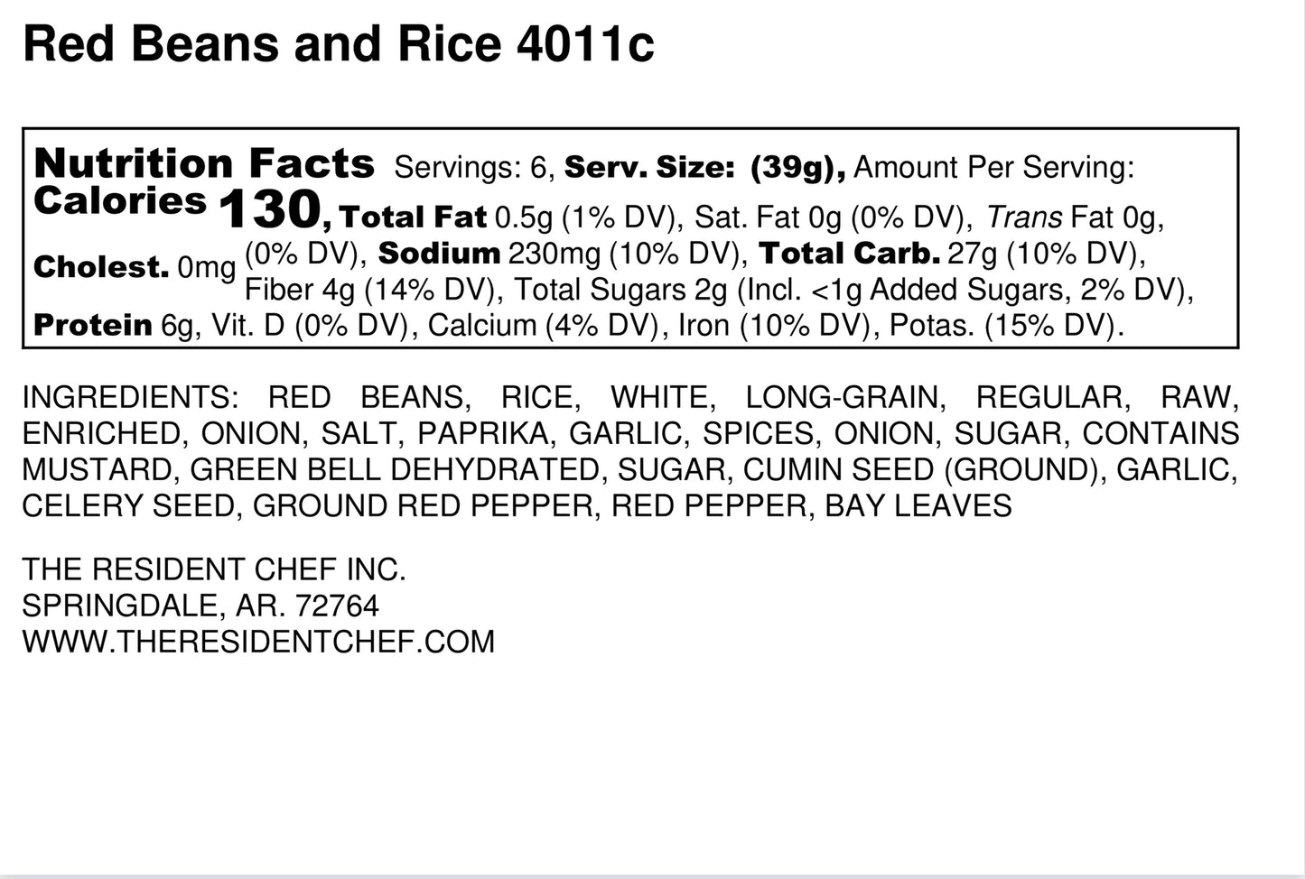 Red Beans and Rice