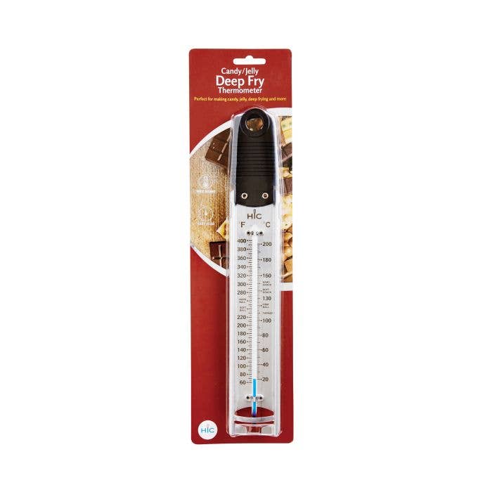 HIC Kitchen Roasting Adjustable Roasting Rack, NonstickRoasting Deep Fry Candy Jelly Thermometer