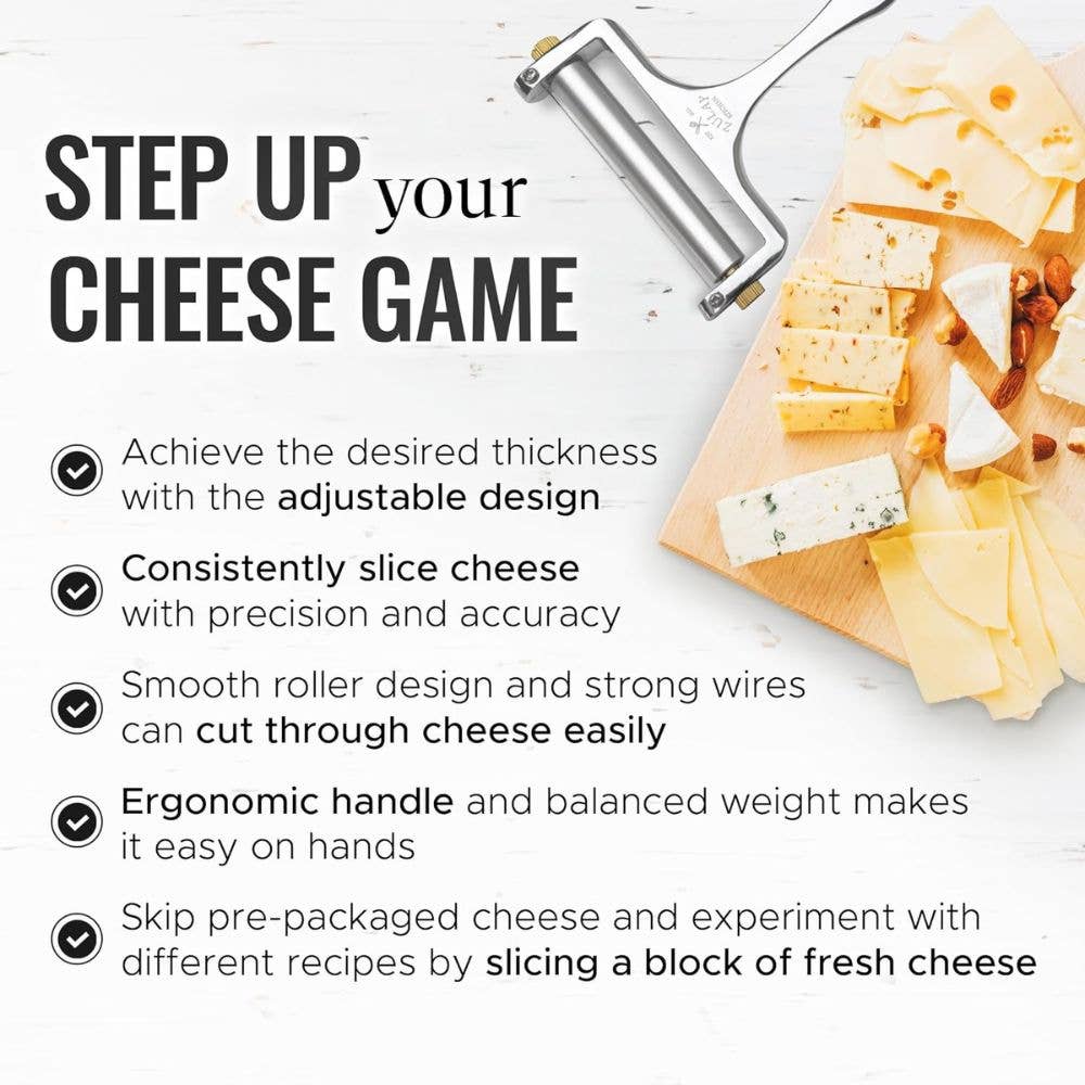 Wire Cheese Slicer With Adjustable Thickness