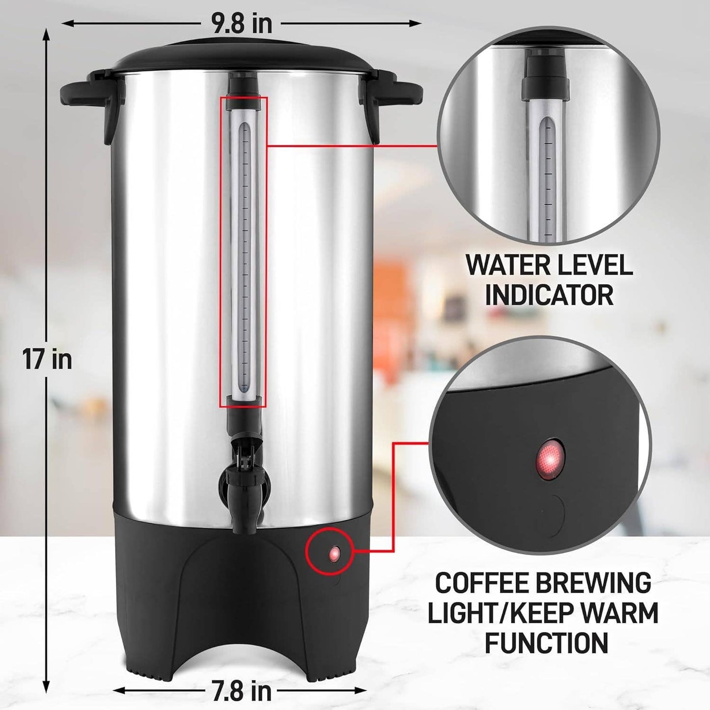 Commercial Coffee Maker Stainless Steel - Coffee Urn