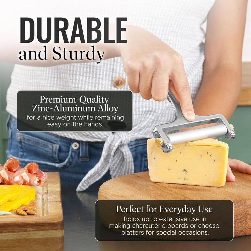 Wire Cheese Slicer With Adjustable Thickness