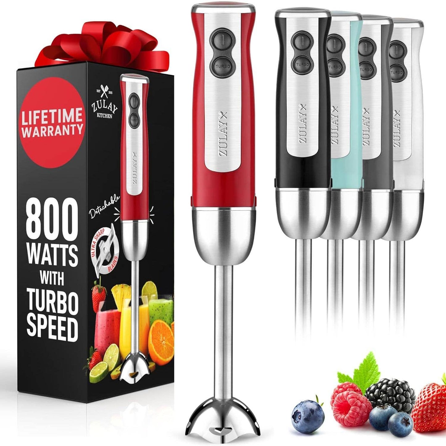 Powerful Immersion Blender Handheld - 800W