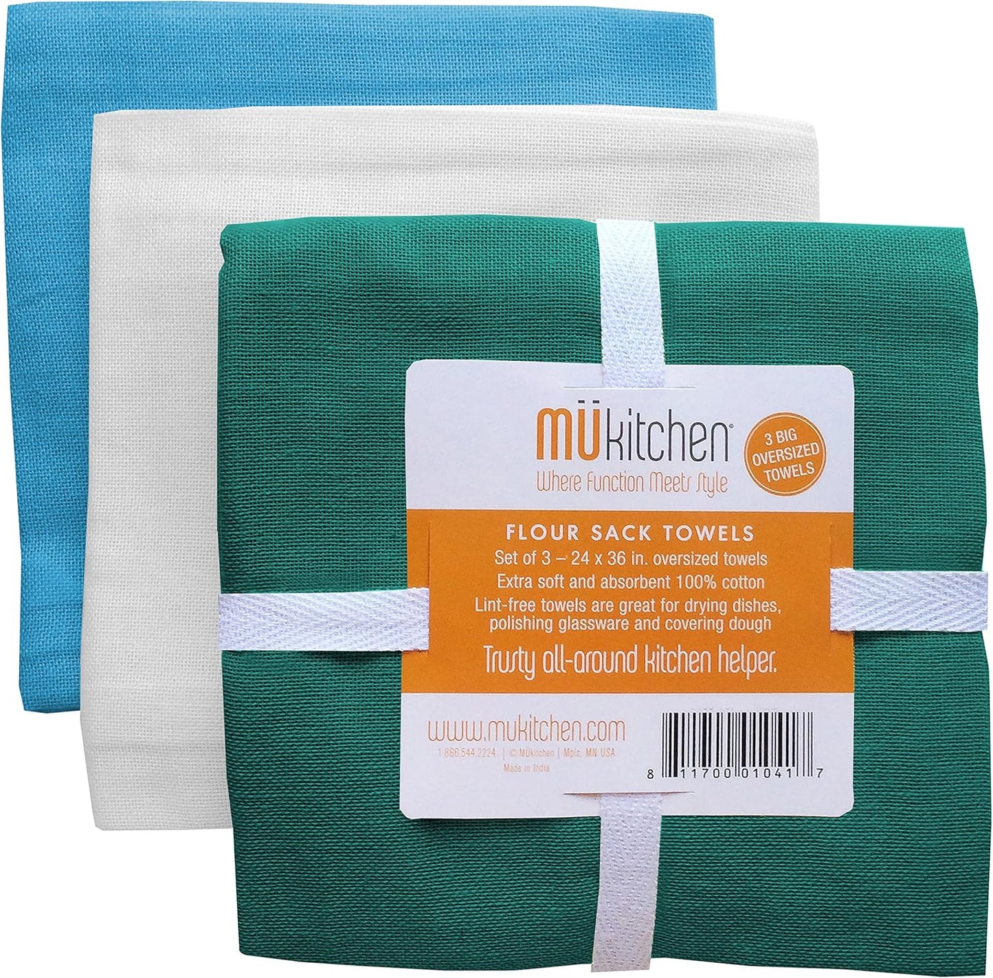 FLOUR SACK TOWELS - 3pack - MUKitchen