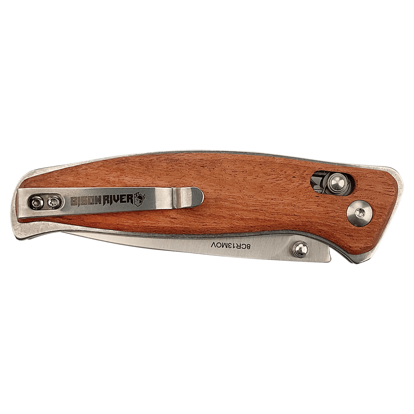 4 1/2" Black Button Lock Folding Knife with Clip