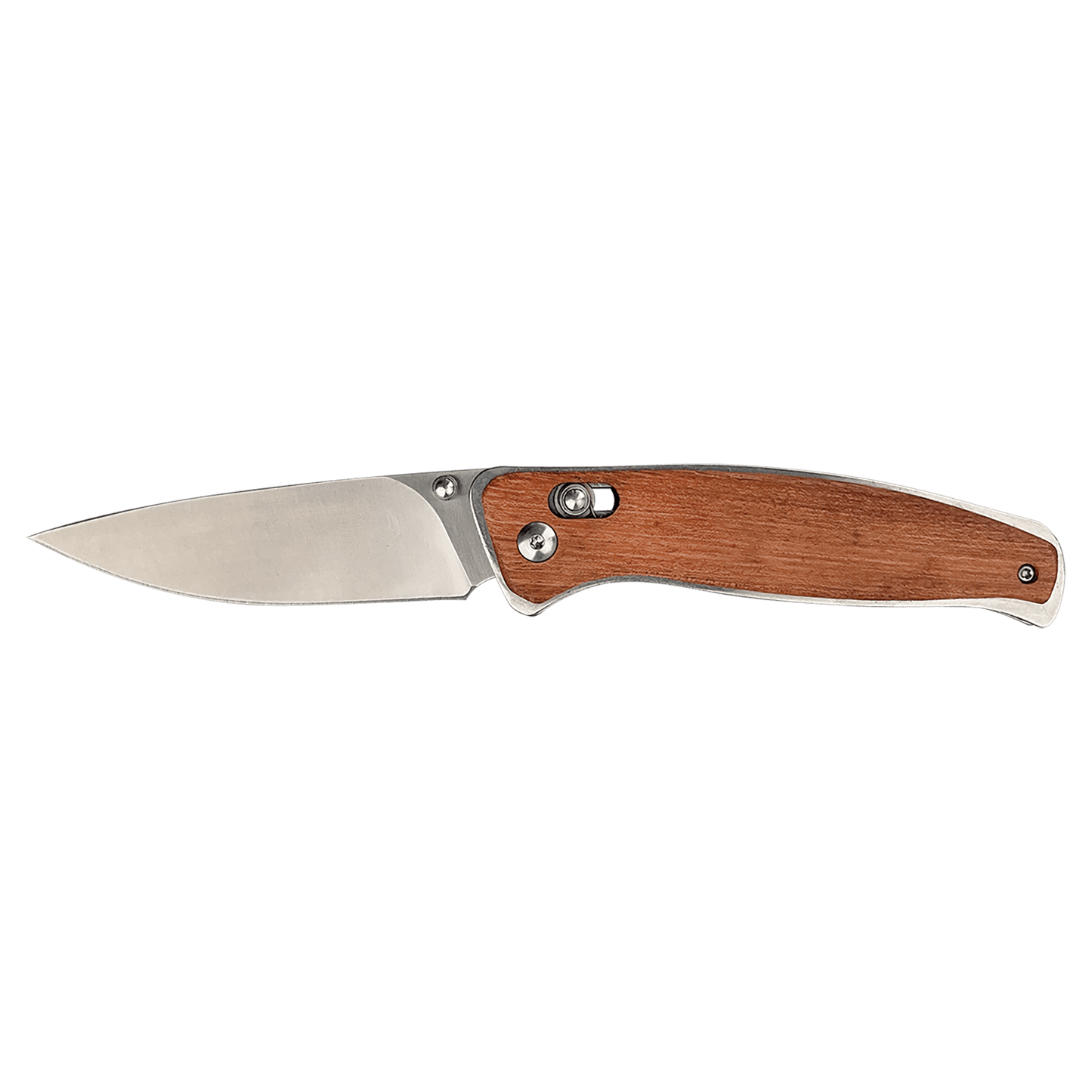 4 1/2" Black Button Lock Folding Knife with Clip