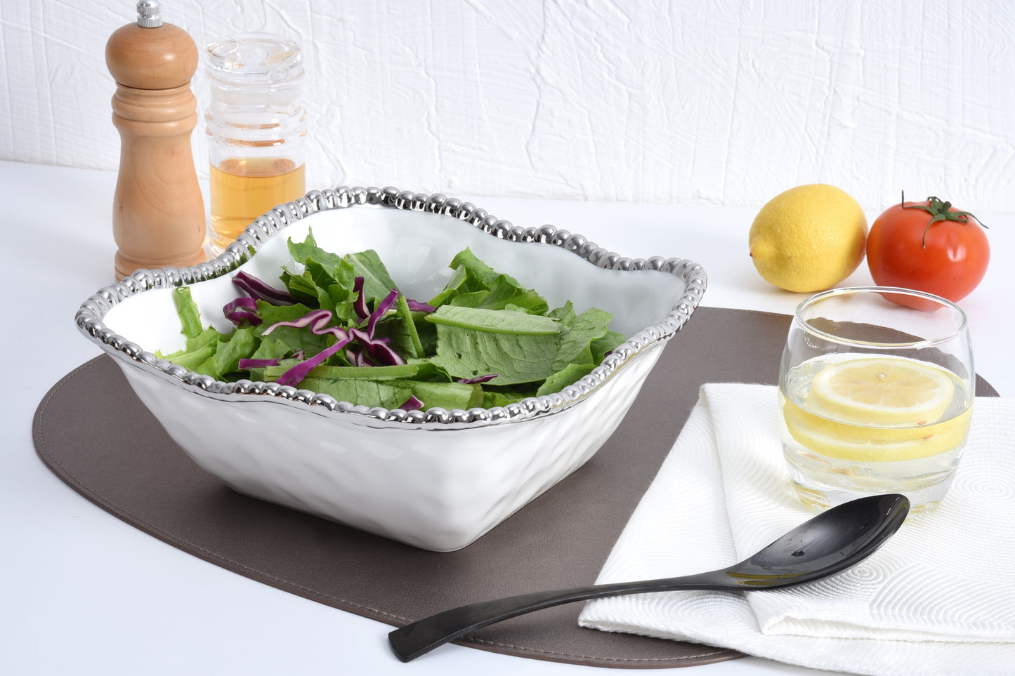 Medium Square Salad Bowl - Salerno