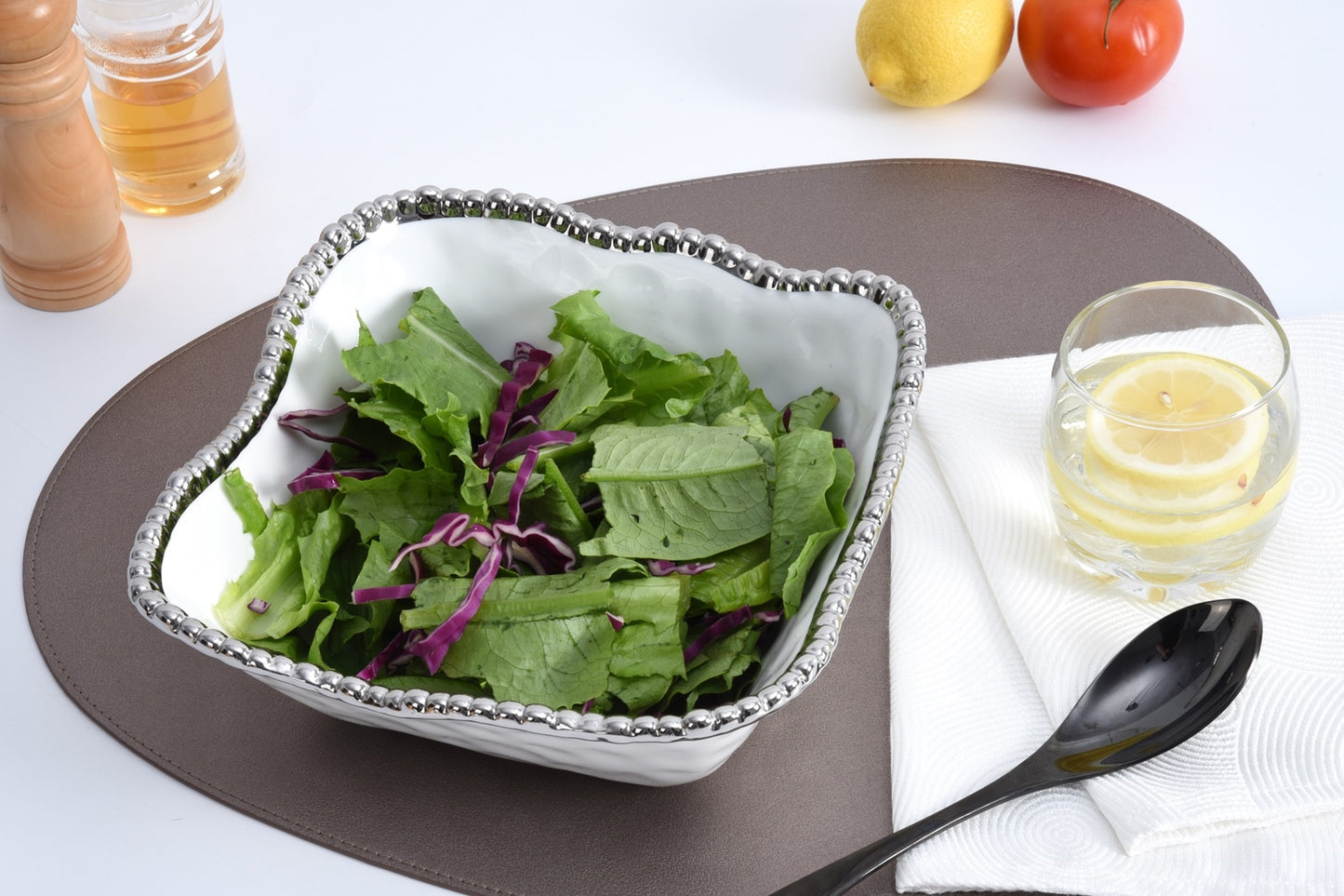 Medium Square Salad Bowl - Salerno