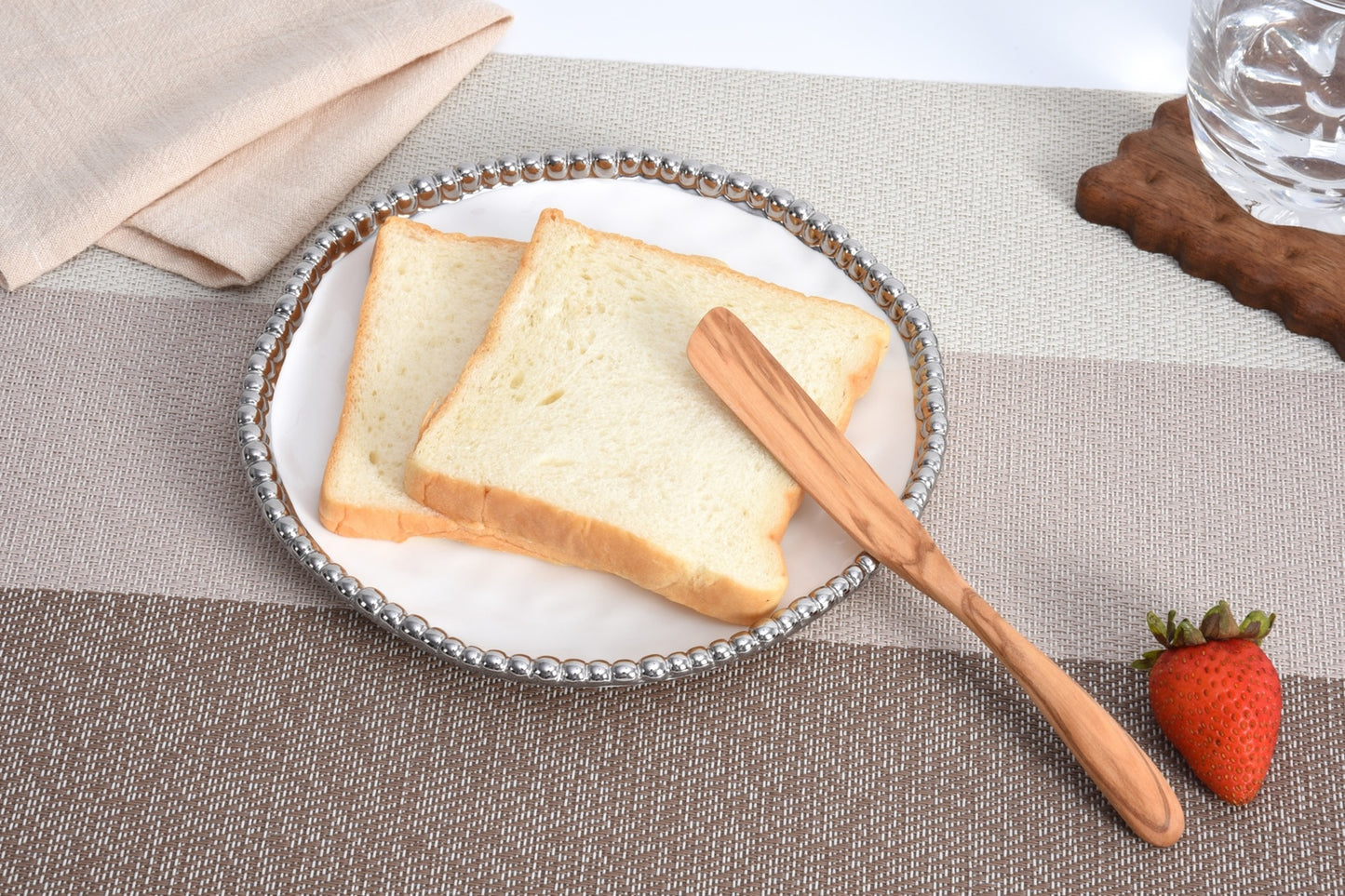 Round Appetizer/Dessert Plate - White