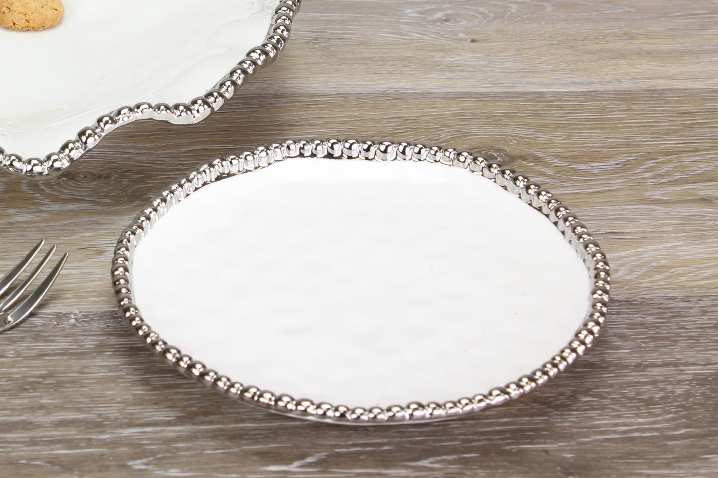 Round Appetizer/Dessert Plate - White