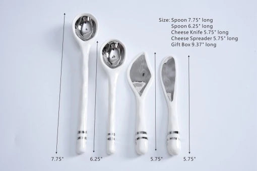Porcelain Spoons and Cheese Knives - Set the Table