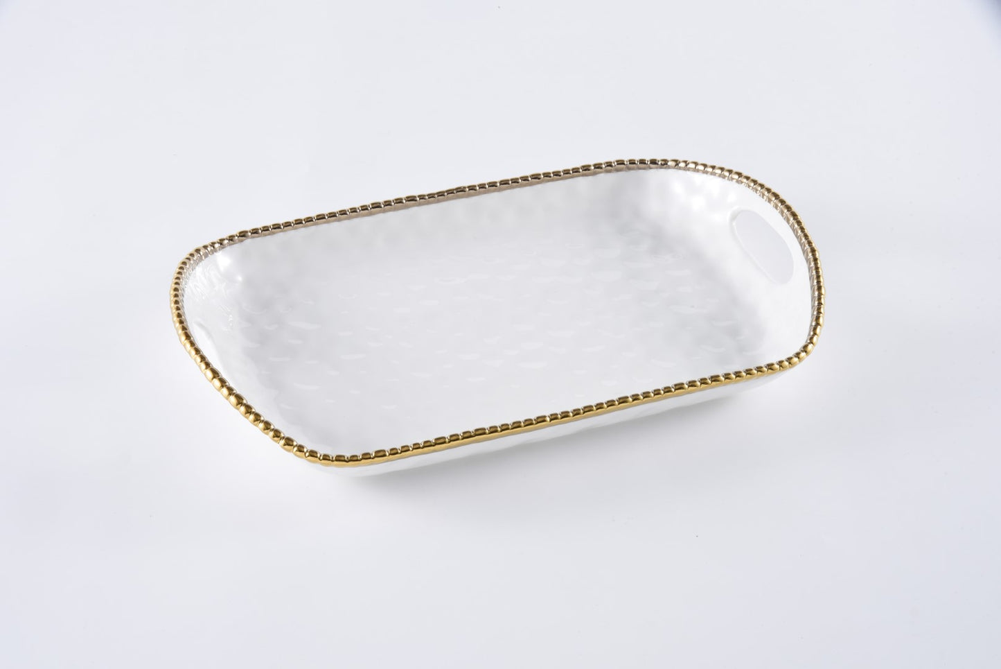 Rectangular Tray with Handles - Golden Salerno