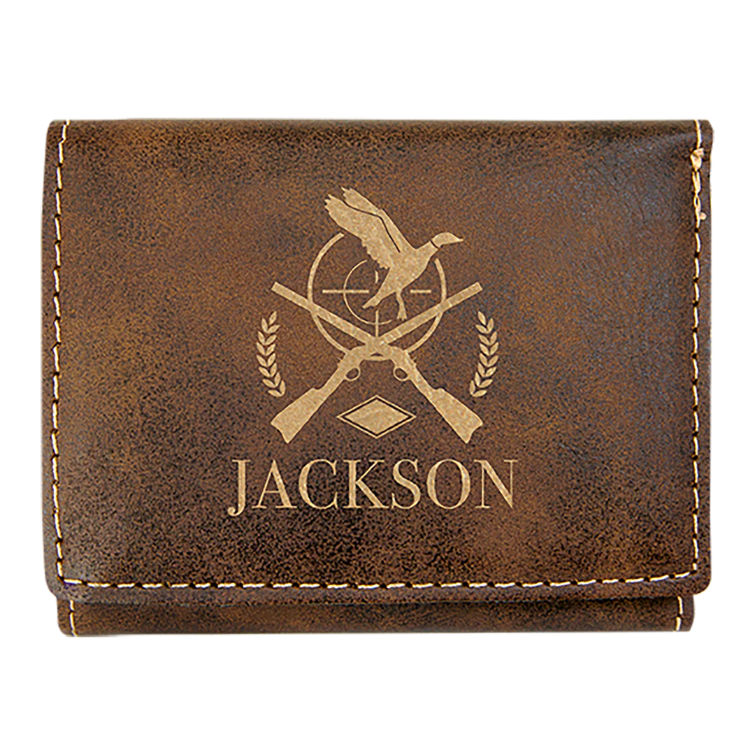 3" x 4" Leatherette Trifold Wallet