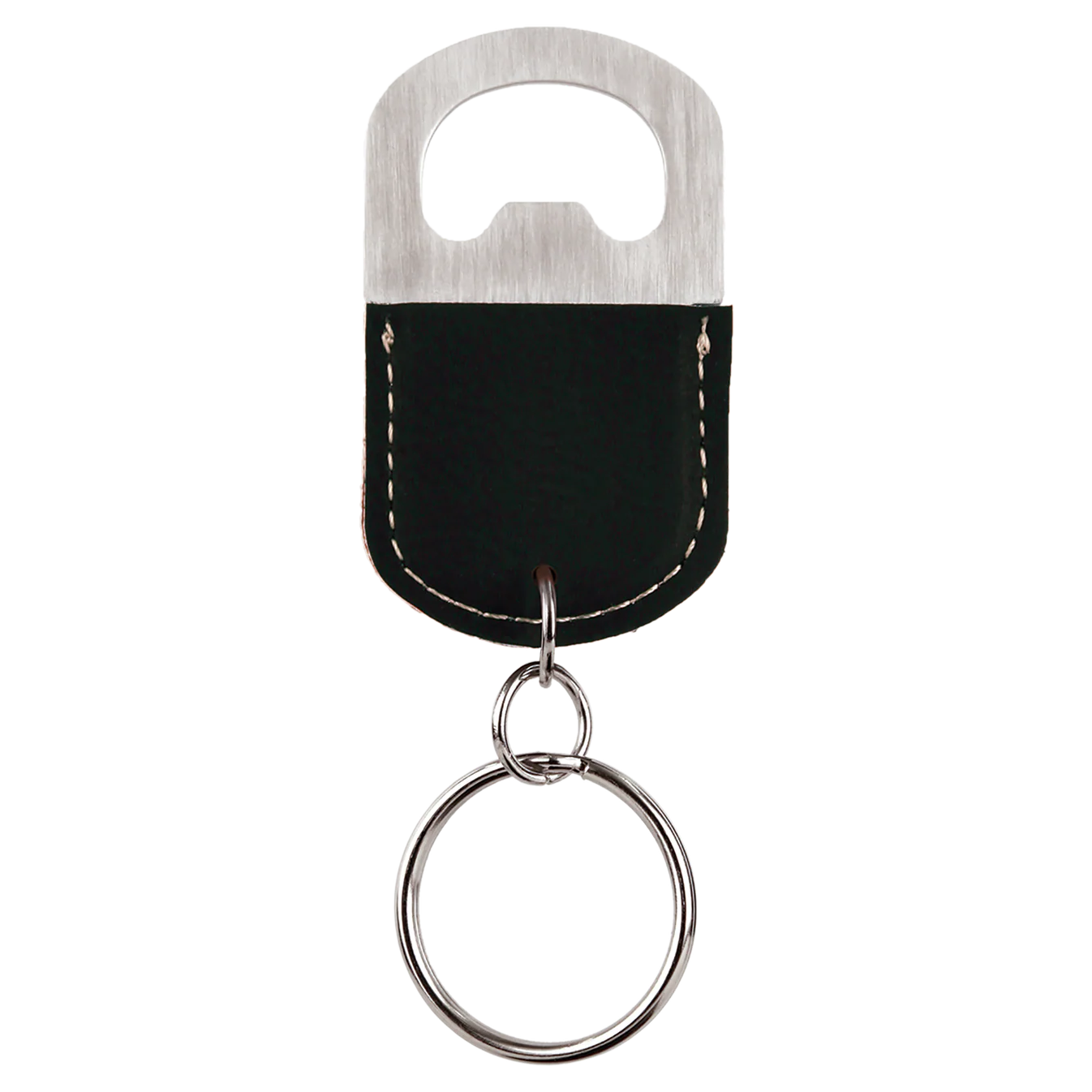 Leatherette Bottle Opener Keychain