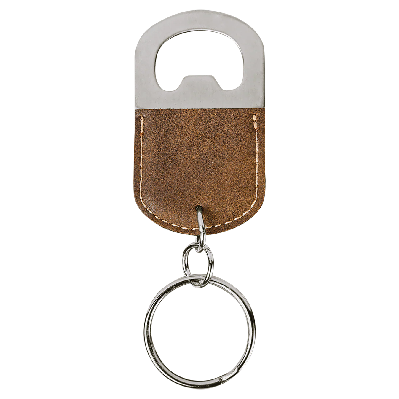 Leatherette Bottle Opener Keychain