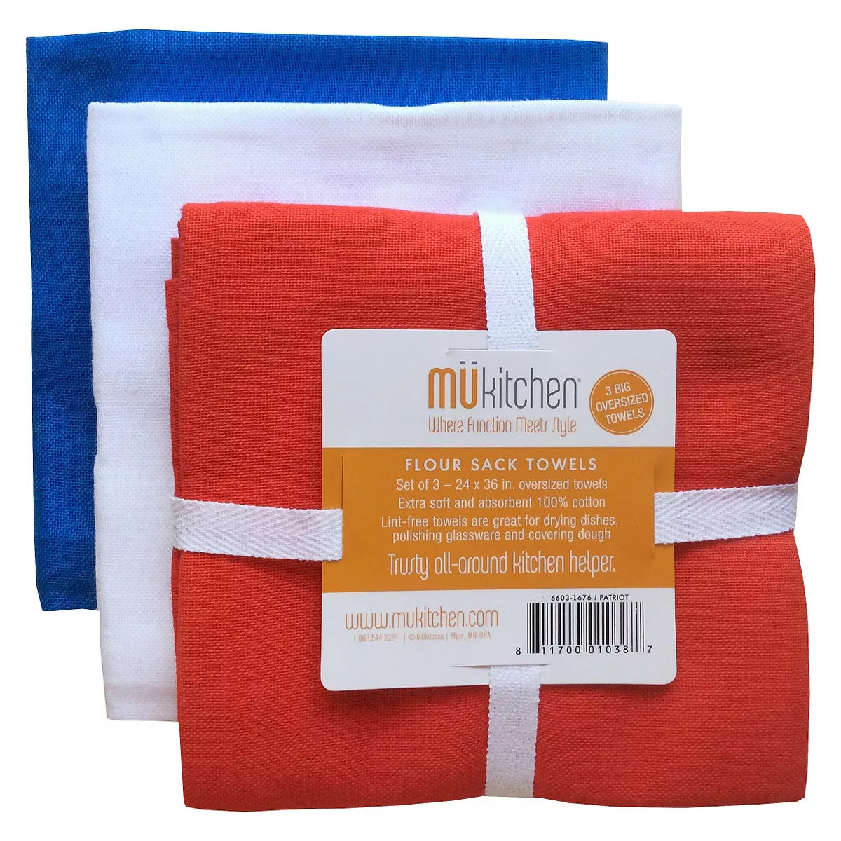 FLOUR SACK TOWELS - 3pack - MUKitchen