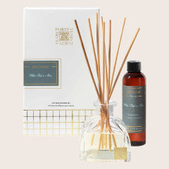 White Teak & Moss Reed Diffuser Set