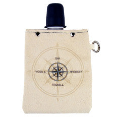 Canvas Flask - Compass - 240ml (8oz)