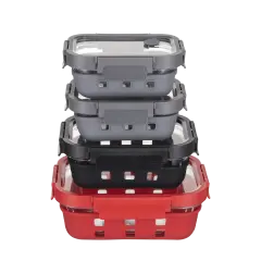 Glass Container with Cool Lid w/Rectangle Silicone Vent