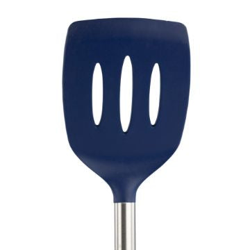 Silicone Slotted Turner - Deep Indigo