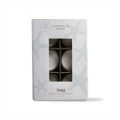 Citro Ocean Glass Votives Set of 6