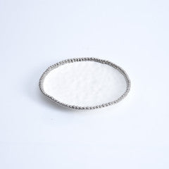 Round Appetizer/Dessert Plate - White