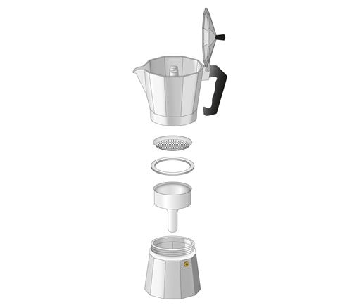 Classico Espresso Maker Red