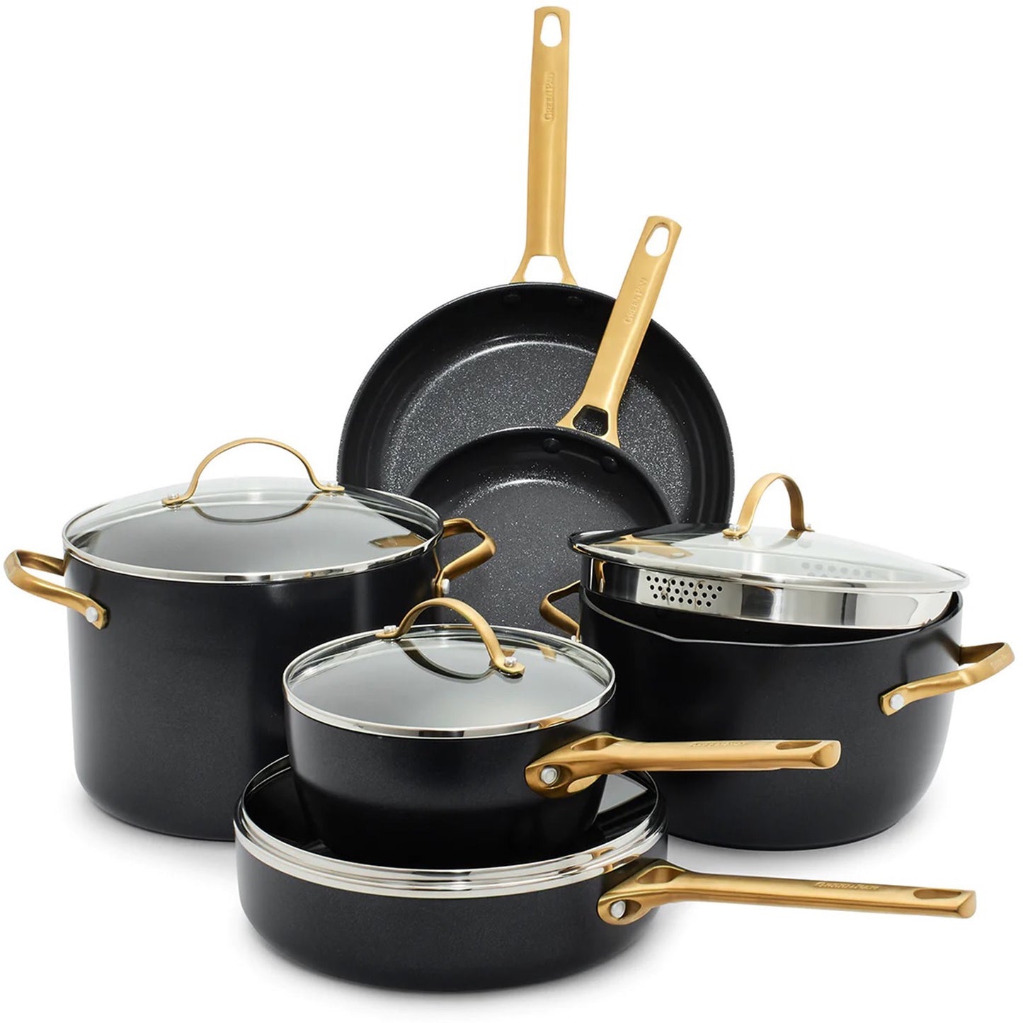 Reserve Ceramic Nonstick 10-Piece Cookware Set - Matte Black