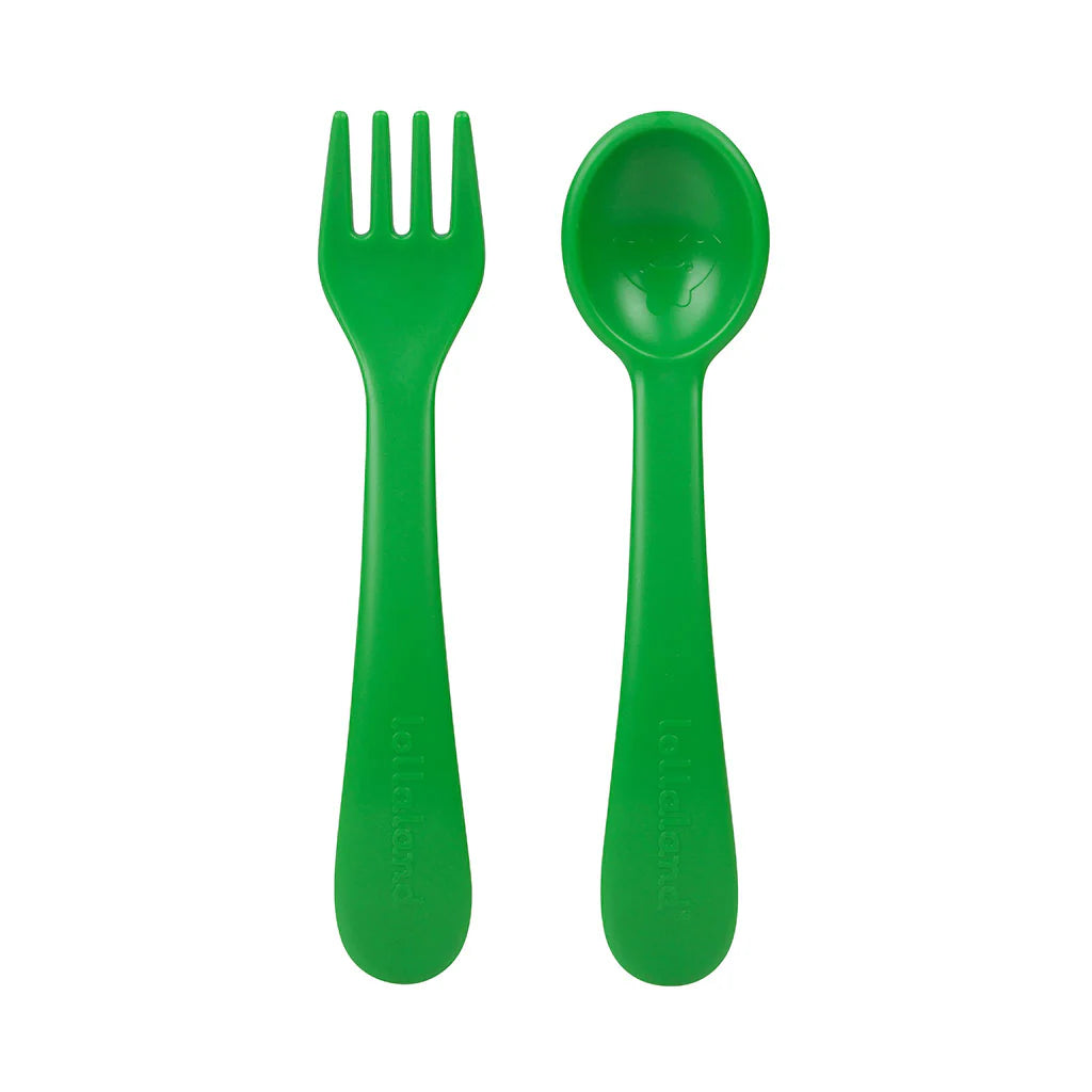 Utensil set - 2 spoon /2 fork/ travel pouch - Lollaland