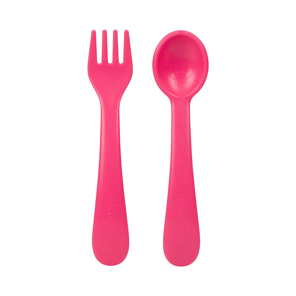 Utensil set - 2 spoon /2 fork/ travel pouch - Lollaland