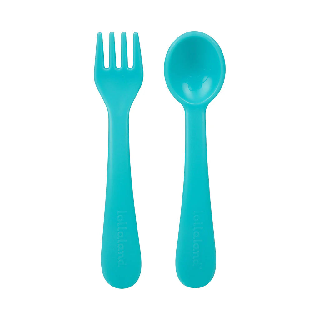 Utensil set - 2 spoon /2 fork/ travel pouch - Lollaland