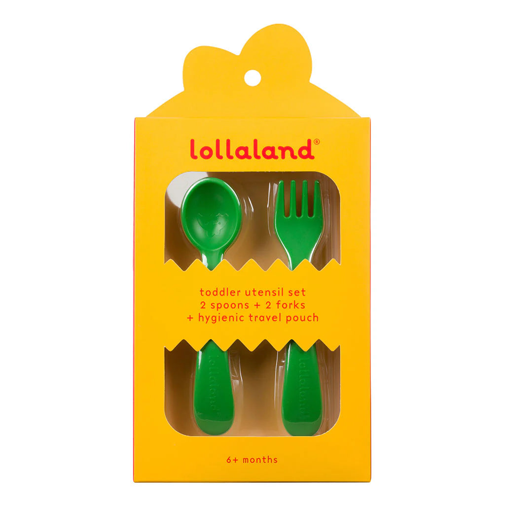 Utensil set - 2 spoon /2 fork/ travel pouch - Lollaland
