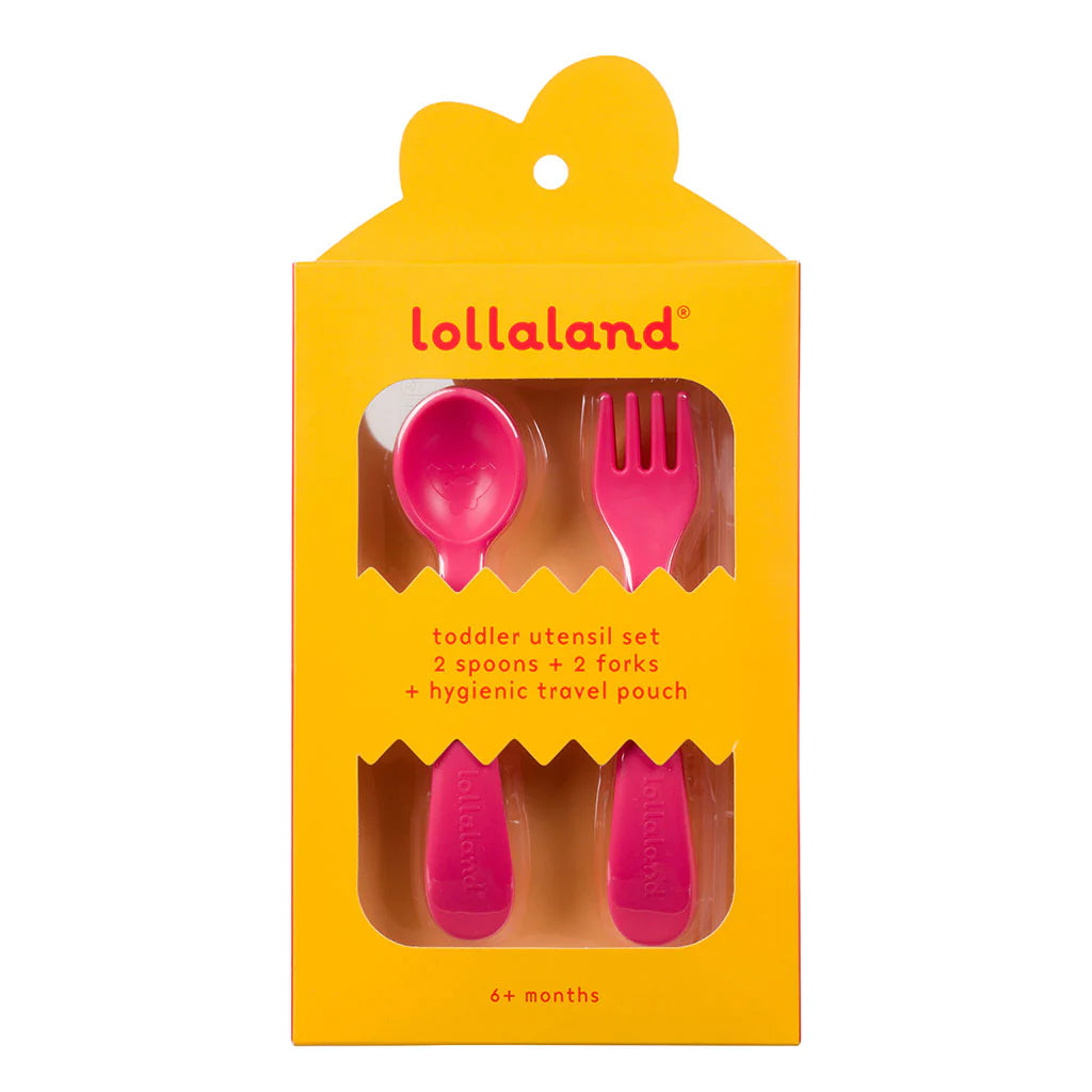 Utensil set - 2 spoon /2 fork/ travel pouch - Lollaland