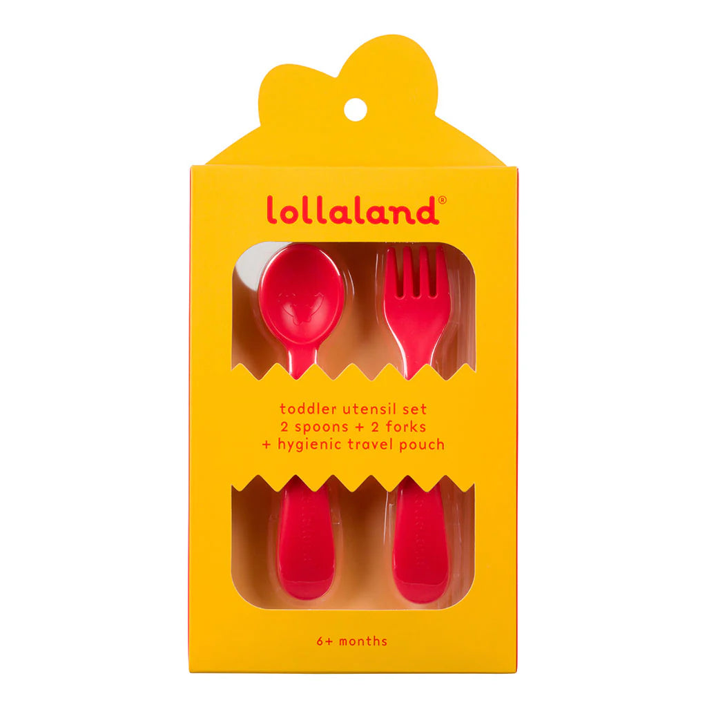 Utensil set - 2 spoon /2 fork/ travel pouch - Lollaland