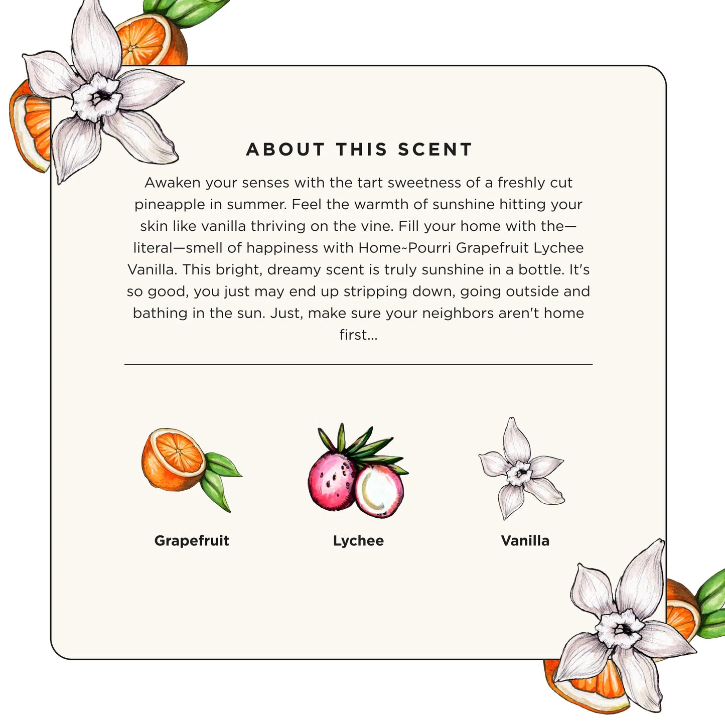 Grapefruit Lychee Vanilla - Home-Pourri