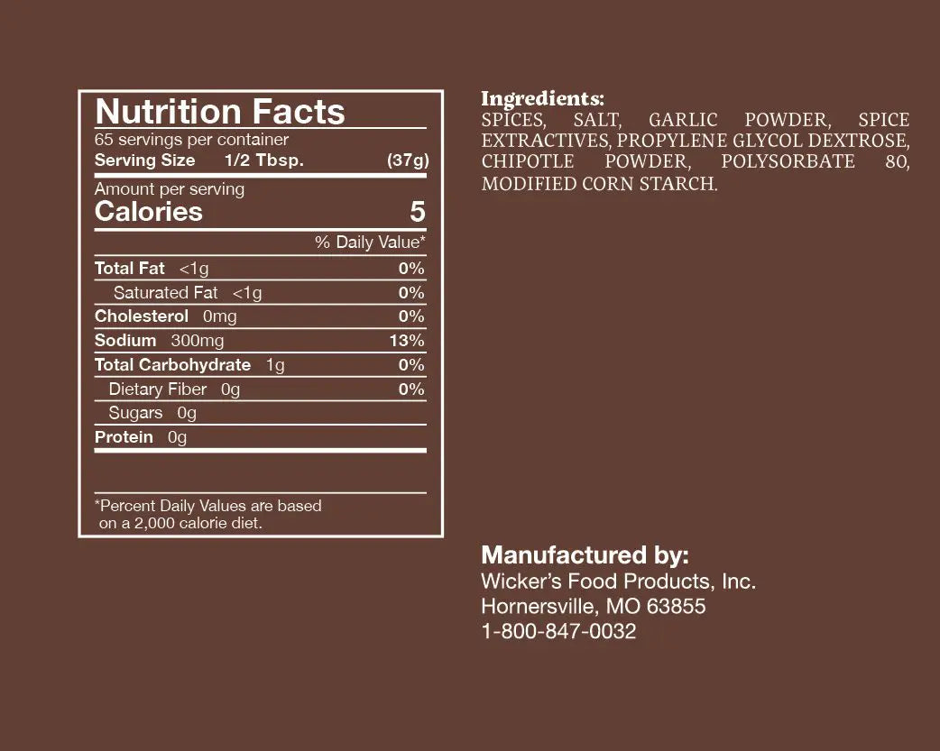 Wicker's "Peck's Original" Dry Rub