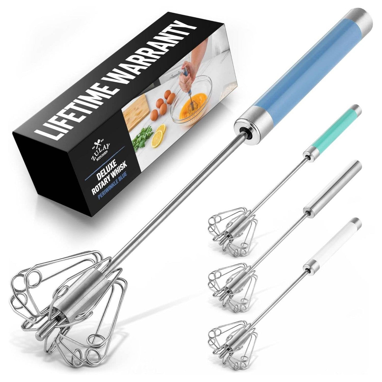Traditional Rotary Push Whisk - Egg Beater