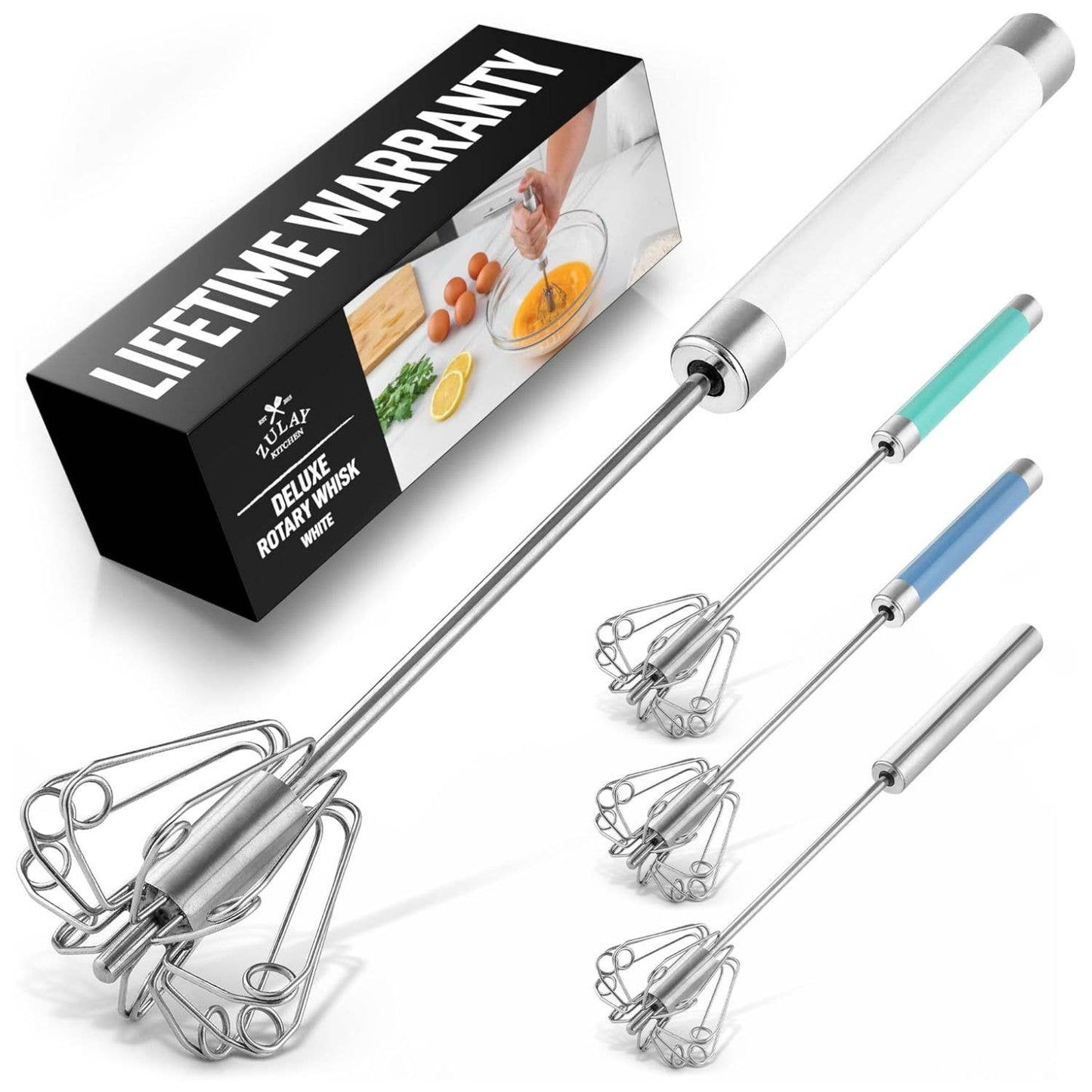 Traditional Rotary Push Whisk - Egg Beater