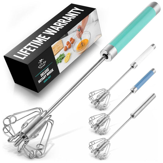 Traditional Rotary Push Whisk - Egg Beater