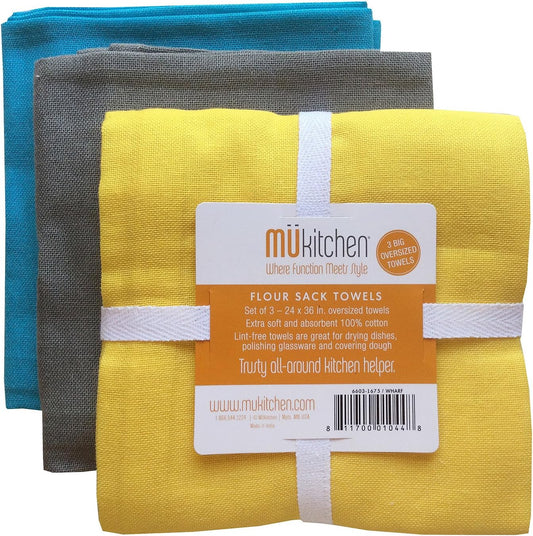 FLOUR SACK TOWELS - 3pack - MUKitchen