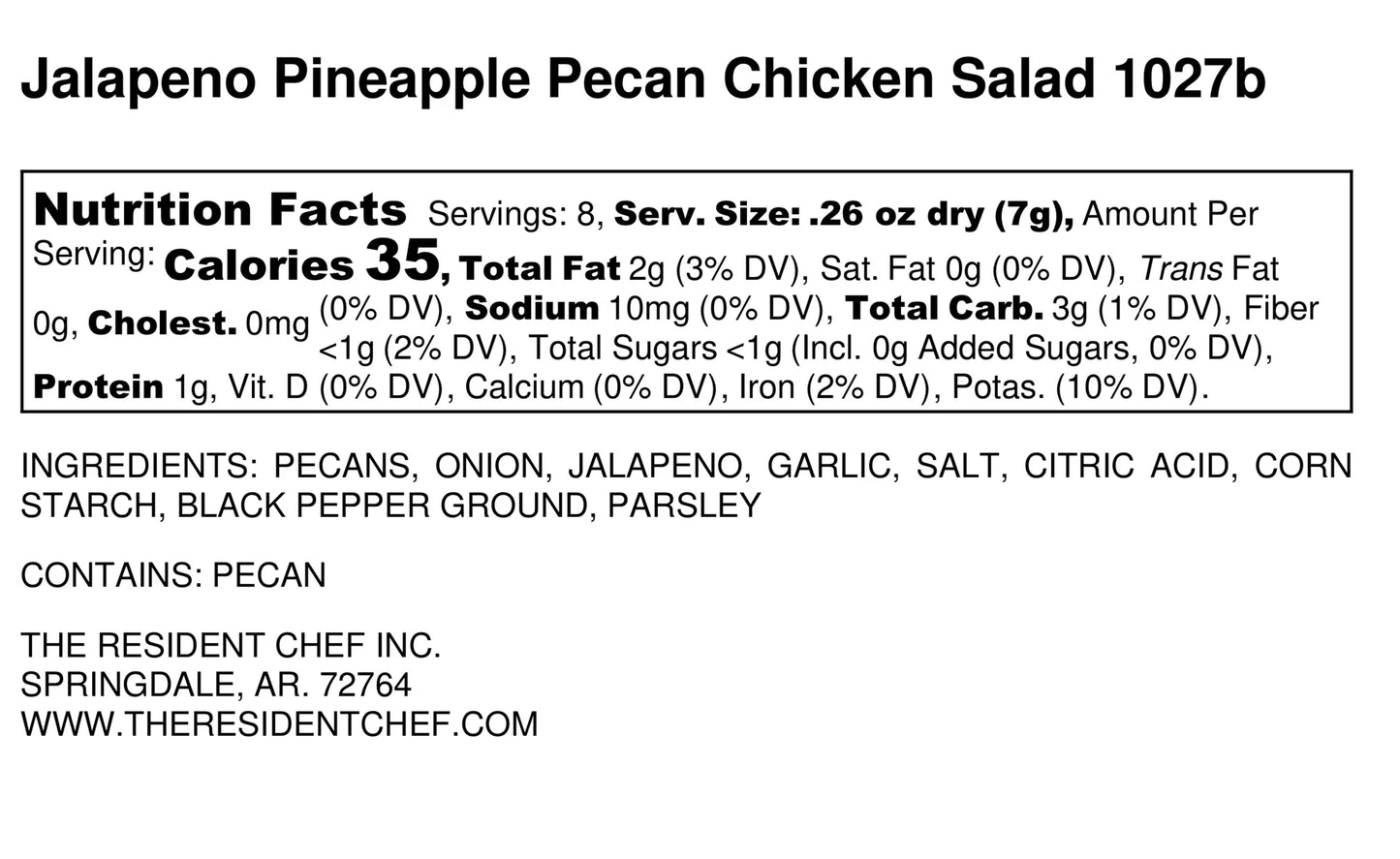 Jalapeno Pineapple Chicken Salad