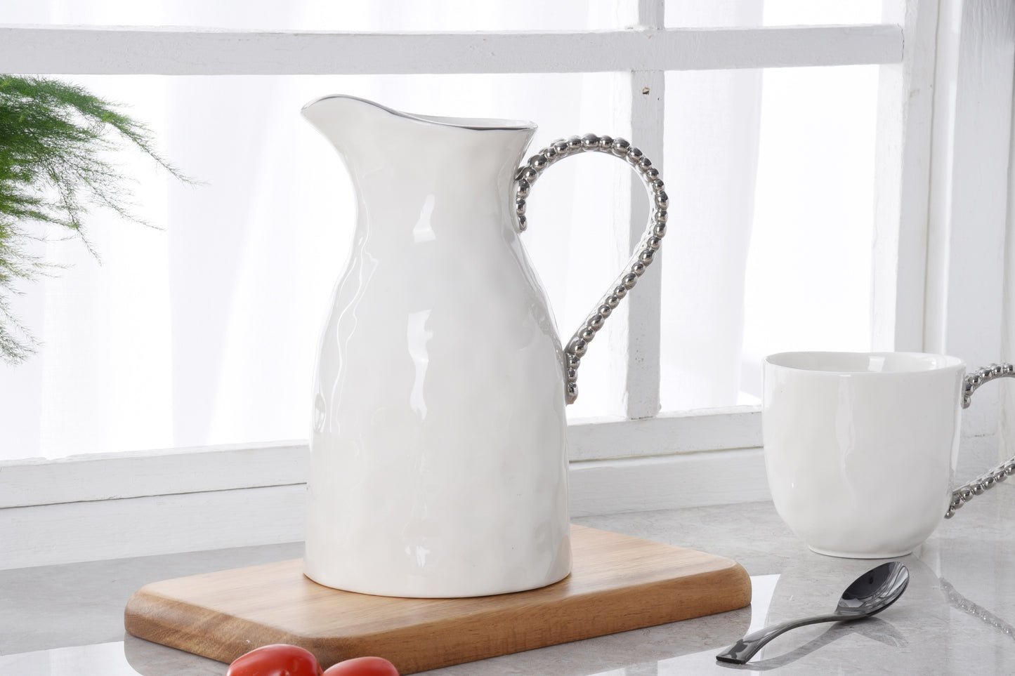 Water Pitcher - White