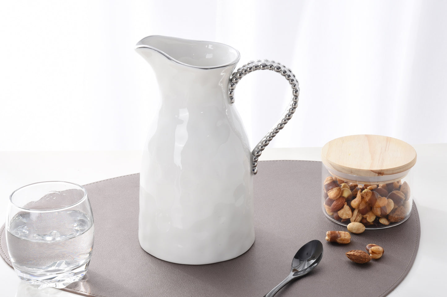 Water Pitcher - White