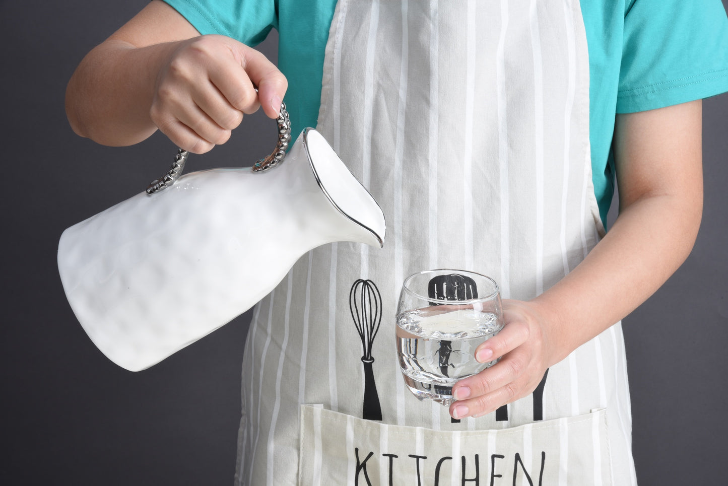 Water Pitcher - White