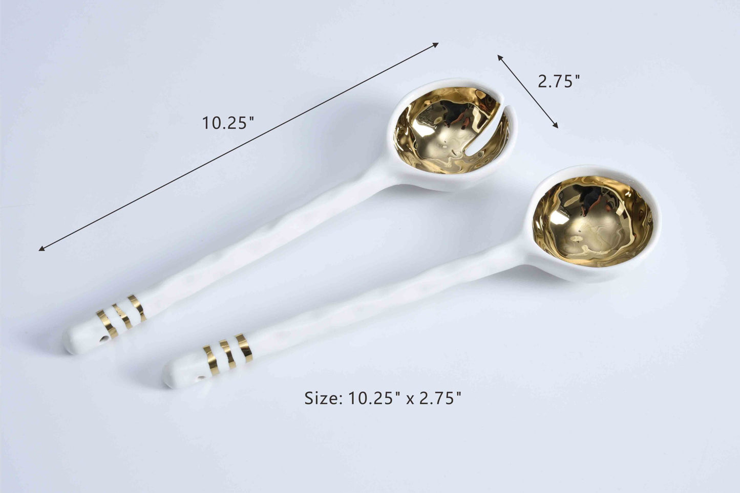 Gold Salad Server Set