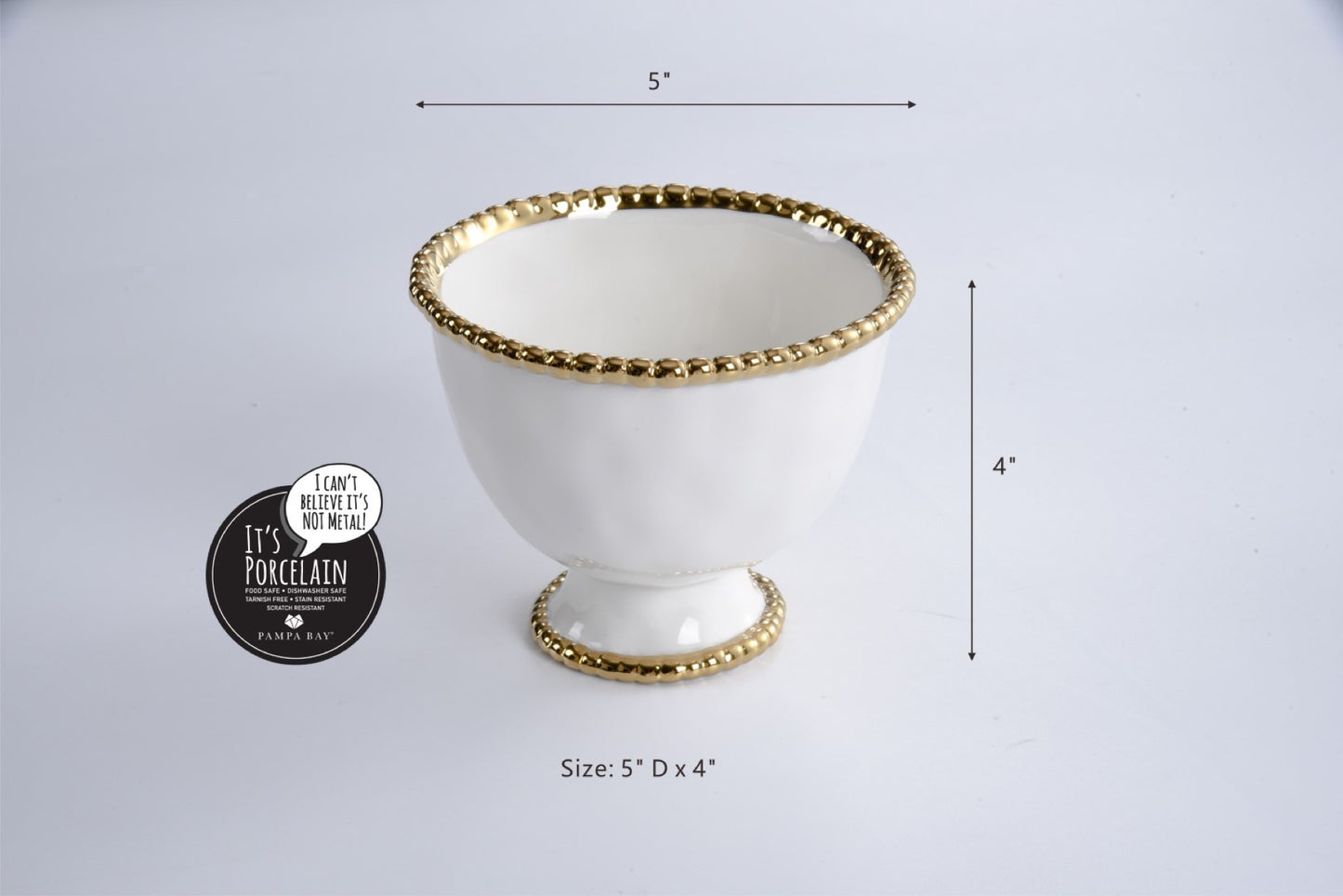 Footed Bowl - Golden Salerno