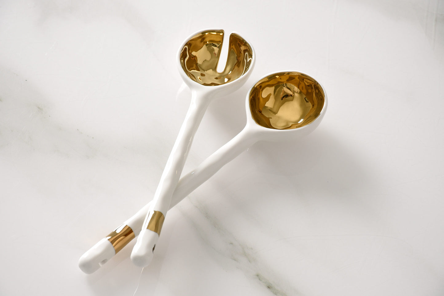 Gold Salad Server Set