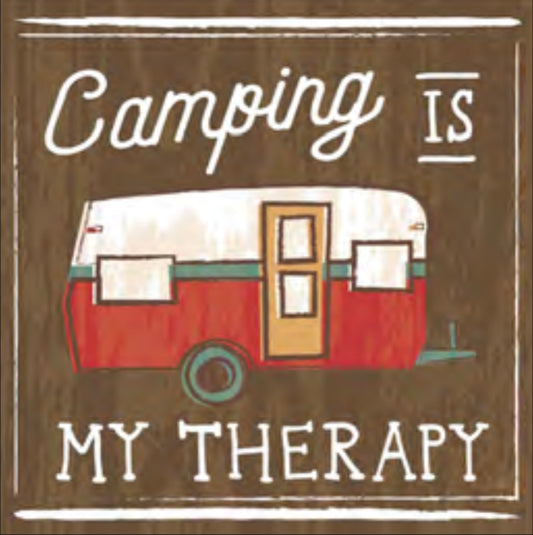 Camping is My Therapy - Coaster